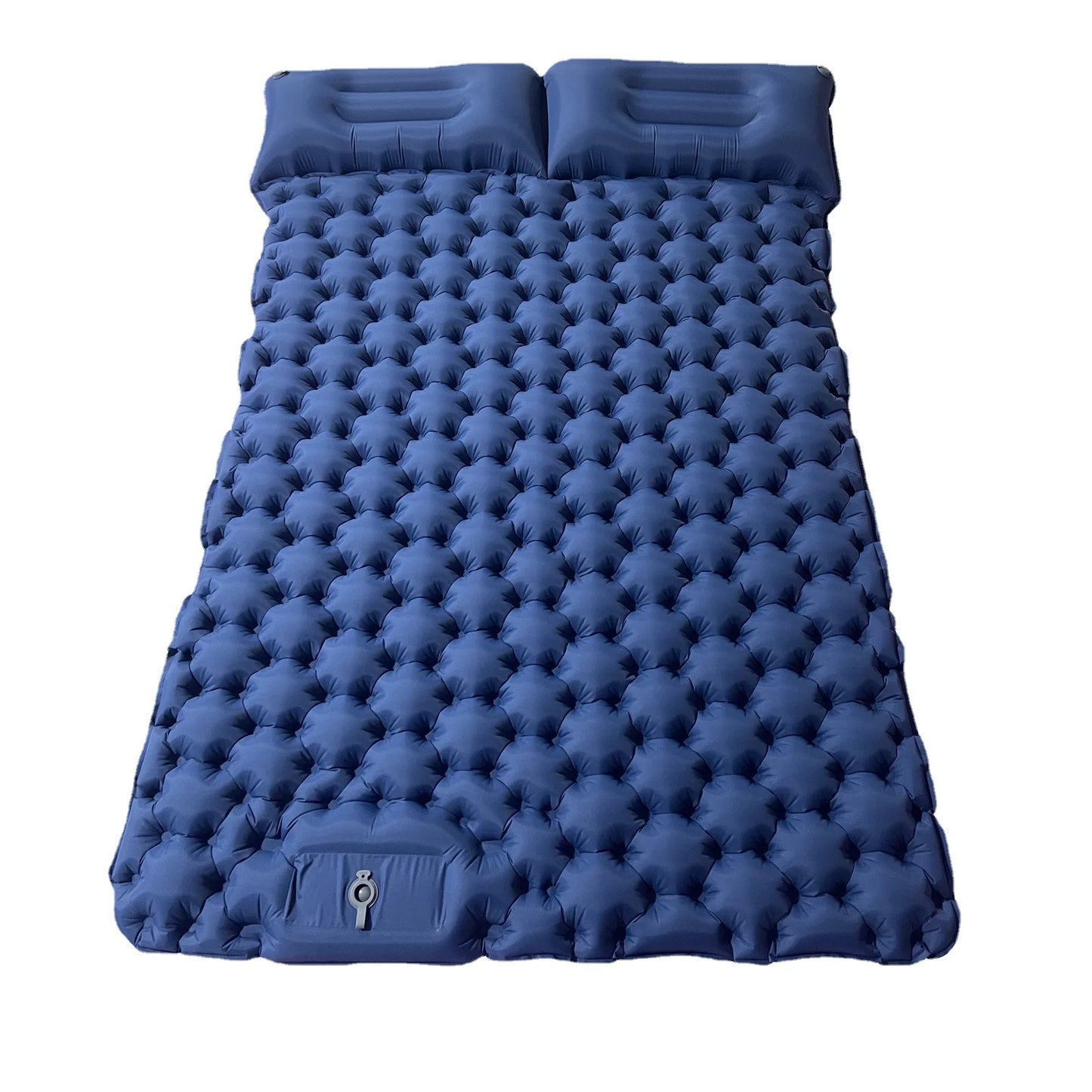 Inflatable Air Matt Double Sleeping Pad Camping Air Mat with Pillow Air Mattress Waterproof Nature Hike Folding Sleeping Mat