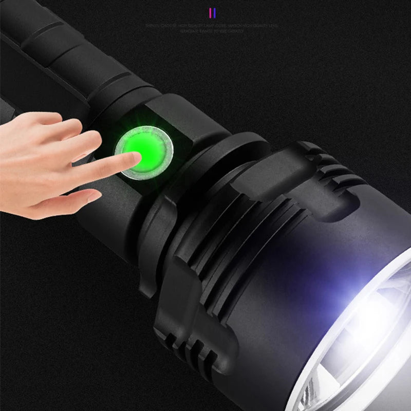Super Powerful LED Flashlight USB Rechargeable Waterproof Lamp Ultra Bright Lantern Fishing Camping Flashlight XLM-L2/P70 Torch