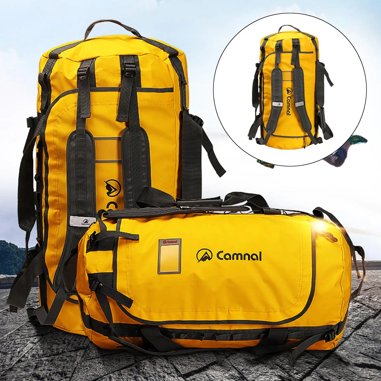 100L Large Capacity Camping Backpack Climbing Water Resistance Travel Hiking Bag Pack for Outdoor Hunting Fishing