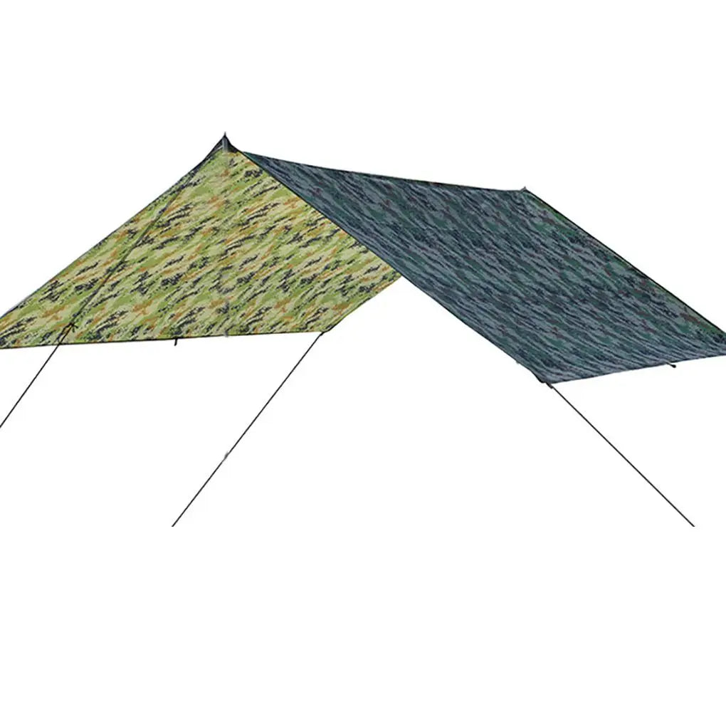 Outdoor Large Canopy Sunshade Beach Camping Tent Waterproof Floor Mat Moisture Resistant Pad Foldable Geometric Beach Pergola