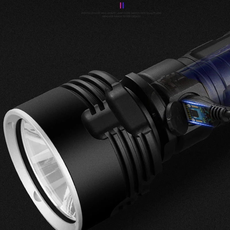 Super Powerful LED Flashlight USB Rechargeable Waterproof Lamp Ultra Bright Lantern Fishing Camping Flashlight XLM-L2/P70 Torch