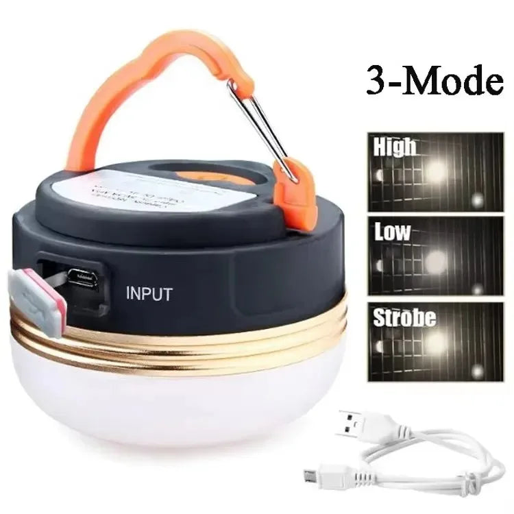 LED Lantern Portable Camping Light 3 Lighting Modes Camplights Hanging Rechargeable Outdoor Tent Home Emergency Lamp with Magnet