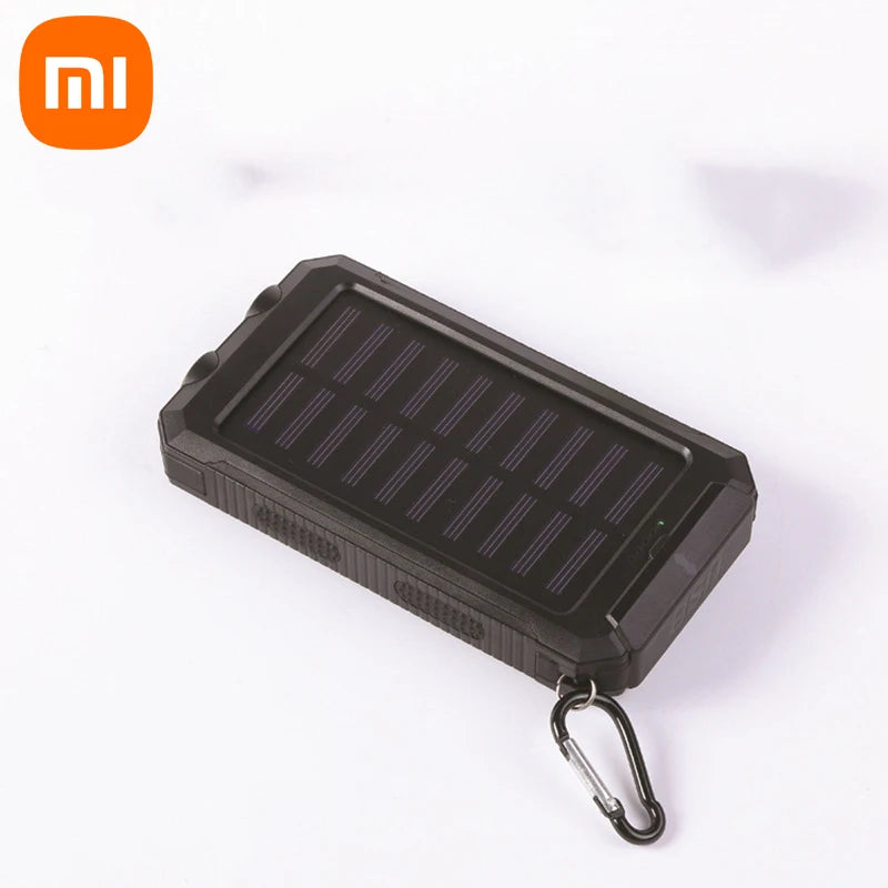 Xiaomi 200000mAh Solar power bank Portable Large Capacity Charger Compatible Lanyard Compass External Battery Outdoor PowerBank