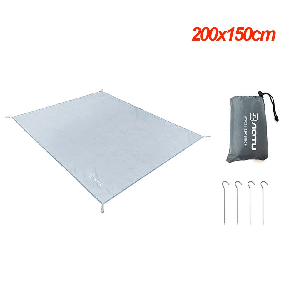 Waterproof Camping Tarp Thicken Picnic Mat Durable Beach Pad Multifunctional Tent Footprint Sun Canopy Ground Sheet for Hiking