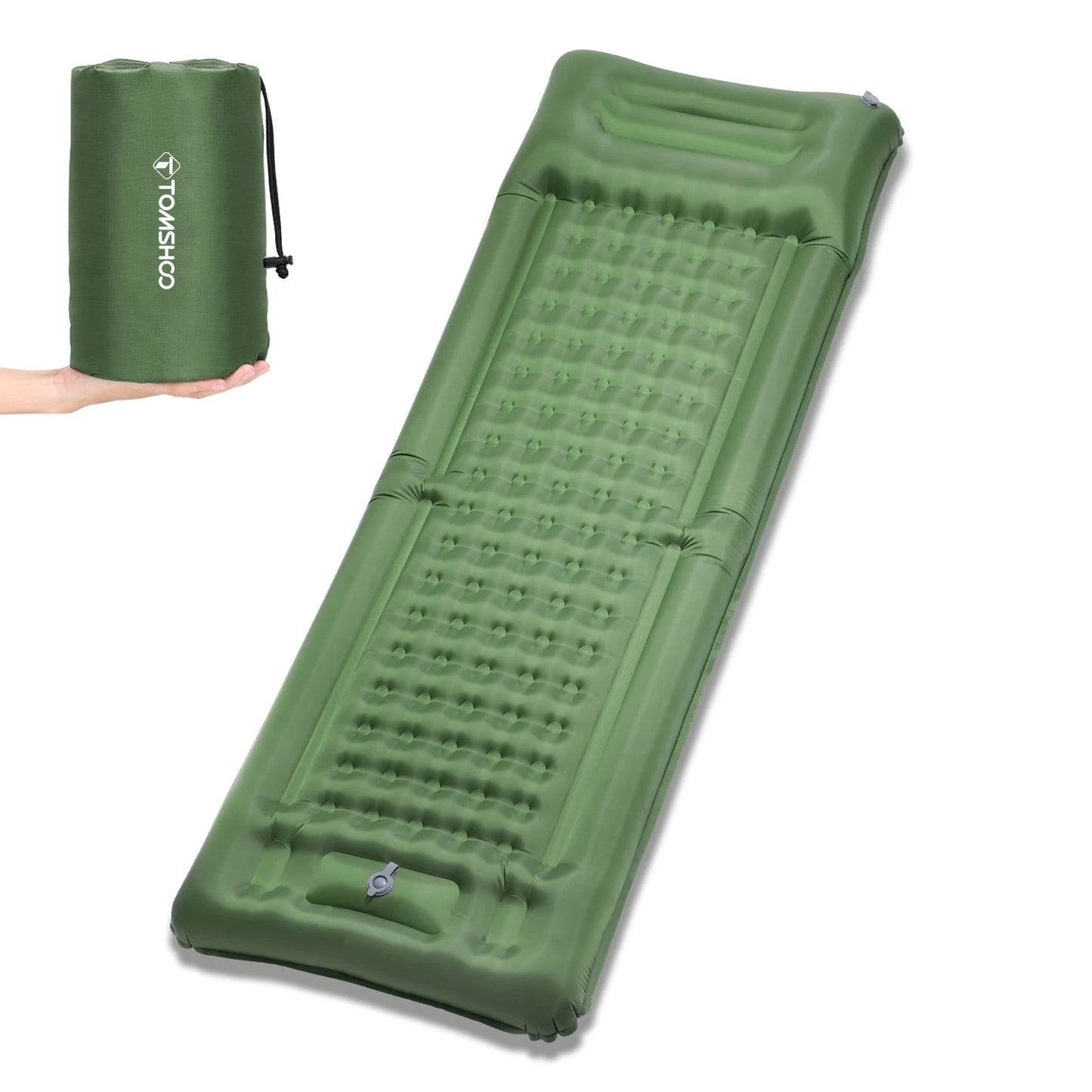 Tomshoo Inflatable Mattress w Built-in Pump Extra Thick 5Inch Double Sleeping Pad Mat Air Mattress Camping Backpacking Hiking
