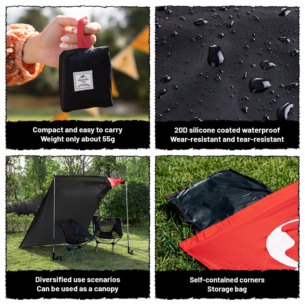 NatureHike Waterproof Picnic Mat Pad Camping Mat Foldable Sleeping Mattress Aluminum Foil EVA Outdoor Sports Moisture Proof Mat