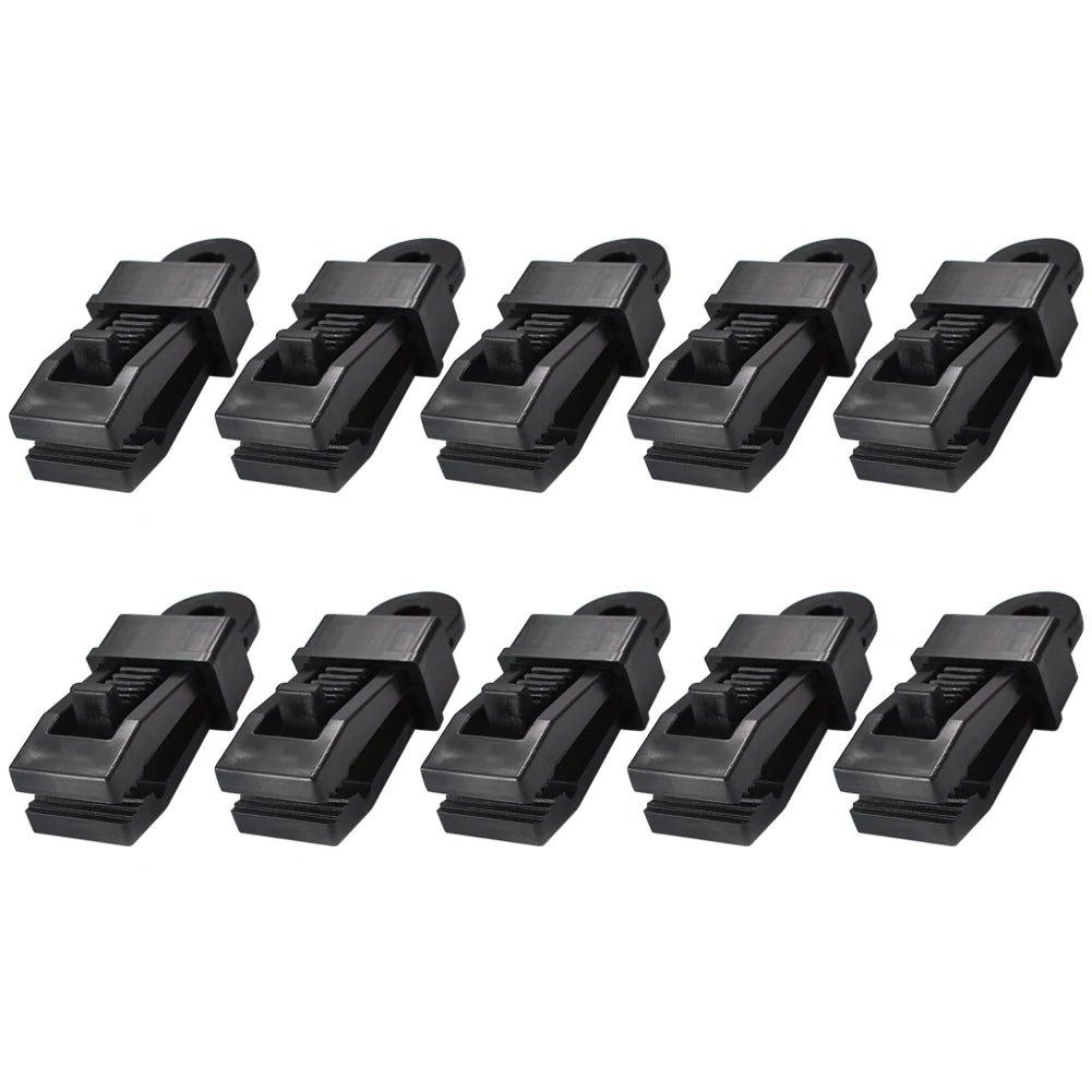 10PCS Tarpaulin Clip Tent Canopy Clip Buckle Outdoor Wind Rope Clamps Reusable Awning Mountaineering Camping Accessories