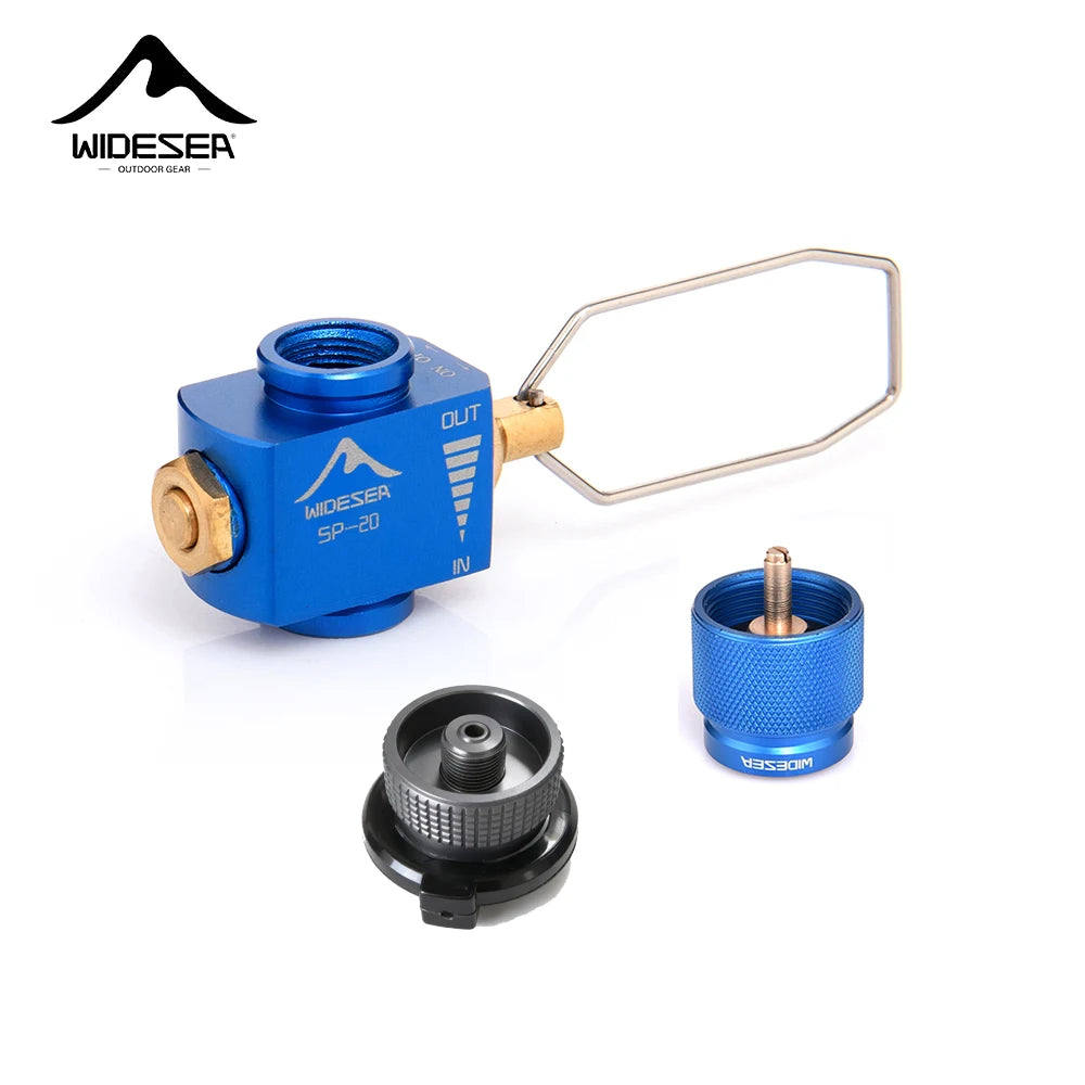 Widesea Camping Stove Propane Refill Adapter Gas Burner Gas Filling Butane Cylinder Tank LPG Saver Camping Equipment