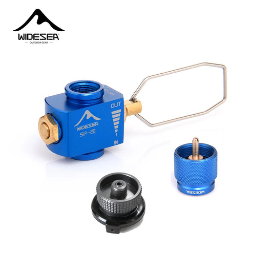 Widesea Camping Stove Propane Refill Adapter Gas Burner Gas Filling Butane Cylinder Tank LPG Saver Camping Equipment