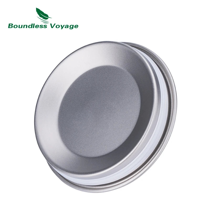 Boundless Voyage Double Walled Titanium Cup with Lid Outdoor Indoor Anti-scalding Mug Tableware 350ml