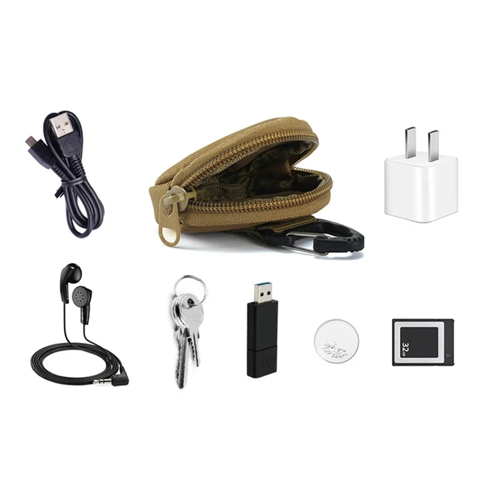 Ultralight Outdoor Bag Mini Men Women Key Headset Purse Oxford Cloth Wear Resistant Simplicity Belt Bag For Camping Hiking Sport
