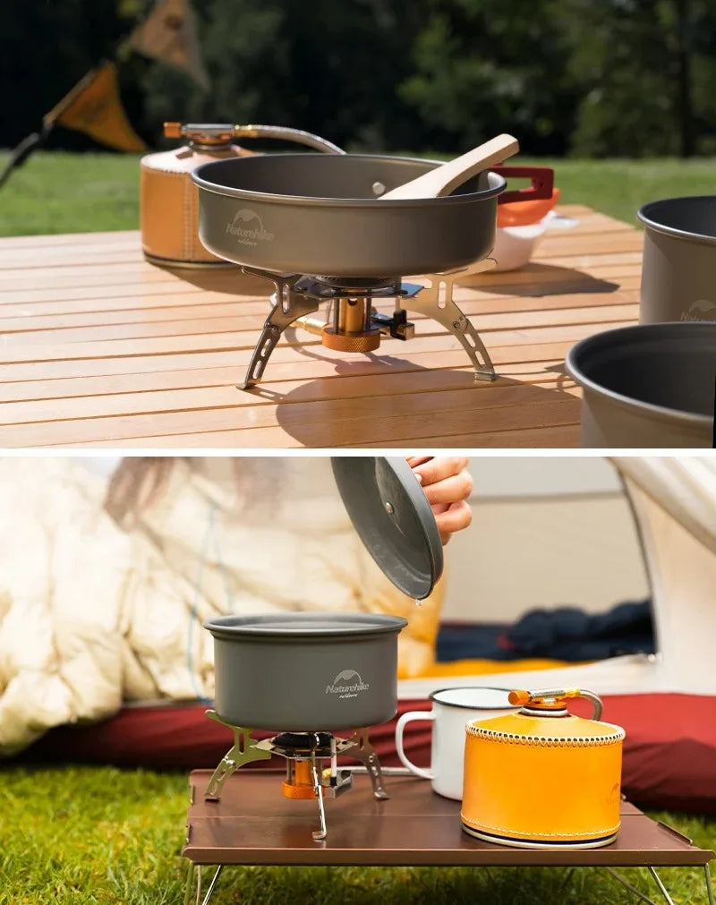 Naturehike 2026 New Camping Gas Stove High FirePower Folding Stable Gas Burner Picnic Hiking Winter Portable Cookingware Stove