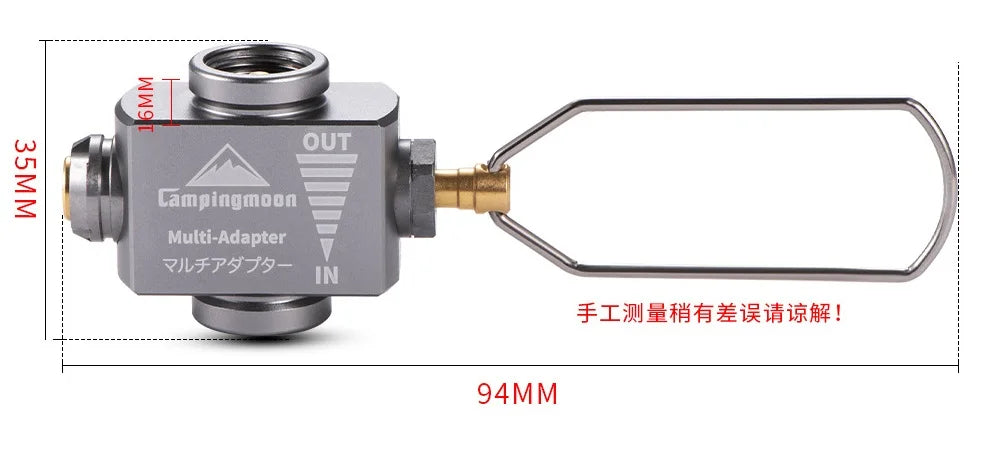 Camping Gas Tank Multi Adapter Campingmoon Z15 Pressure Relief Valve Refilling Gas Tank Charging Adapter