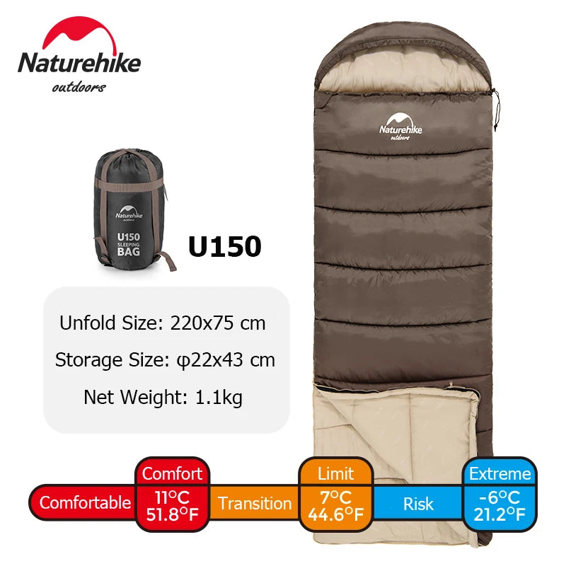Naturehike Sleeping Bag Ultralight Cotton Sleeping Bags Camping Gear Emergency Sleeping Bag Camp Sleeping Gears Ice Flame Quilt