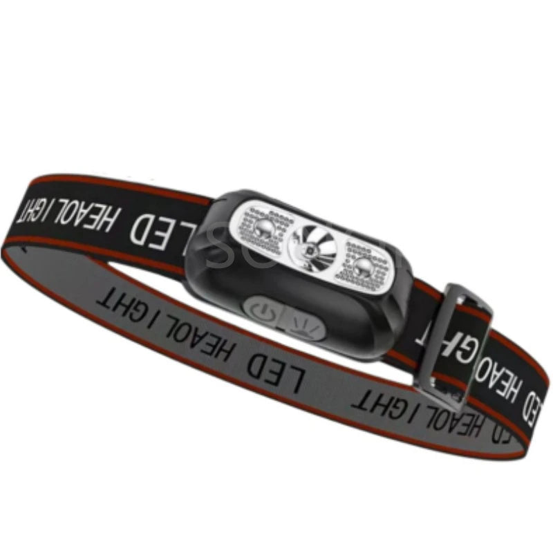 Mini Rechargeable Powerful Sensor Headlamp Fishing Camping USB Head Flashlight COB LED Head Light Torch Headlights Front Lantern