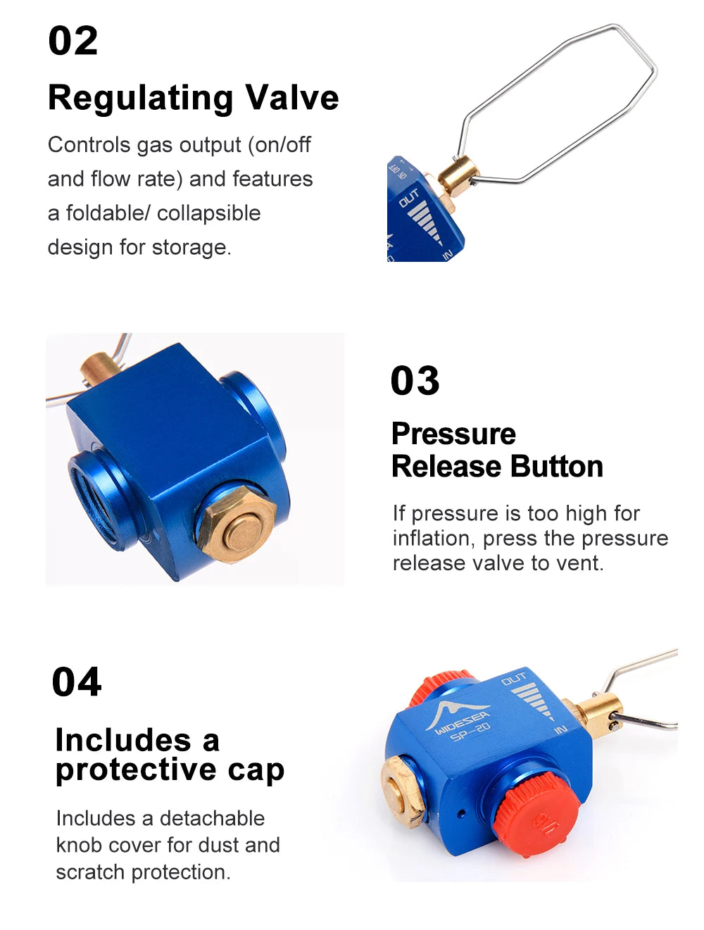 Widesea Camping Stove Propane Refill Adapter Gas Burner Gas Filling Butane Cylinder Tank LPG Saver Camping Equipment