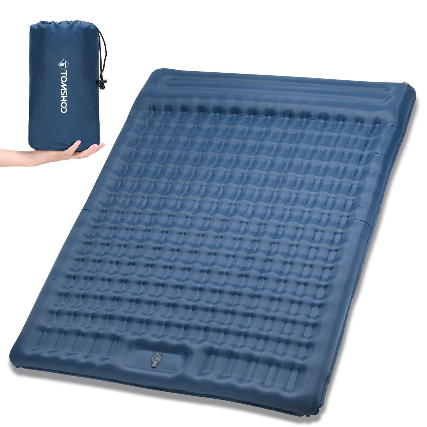 Tomshoo Inflatable Mattress w Built-in Pump Extra Thick 5Inch Double Sleeping Pad Mat Air Mattress Camping Backpacking Hiking