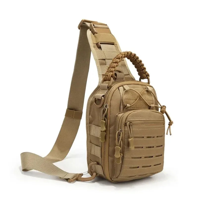 Outdoor Sport Sling Bag Pack Crossbody Shoulder Backpack EDC Assault Range Bag for Climbing Hiking Cycling Hunting Travel