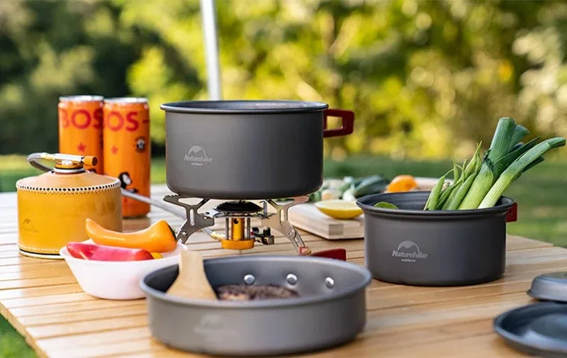 Naturehike 2026 New Camping Gas Stove High FirePower Folding Stable Gas Burner Picnic Hiking Winter Portable Cookingware Stove