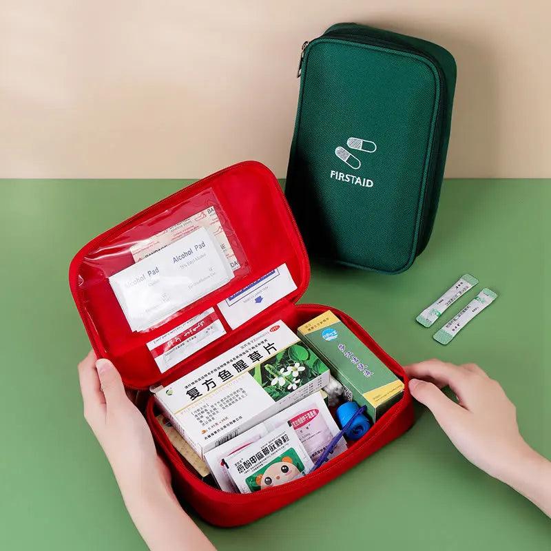 Portable Empty First Aid Kit Medicine Storage Bag Mini Medical Kit Organizer for Travel Sports Pills Management First Aid Bag