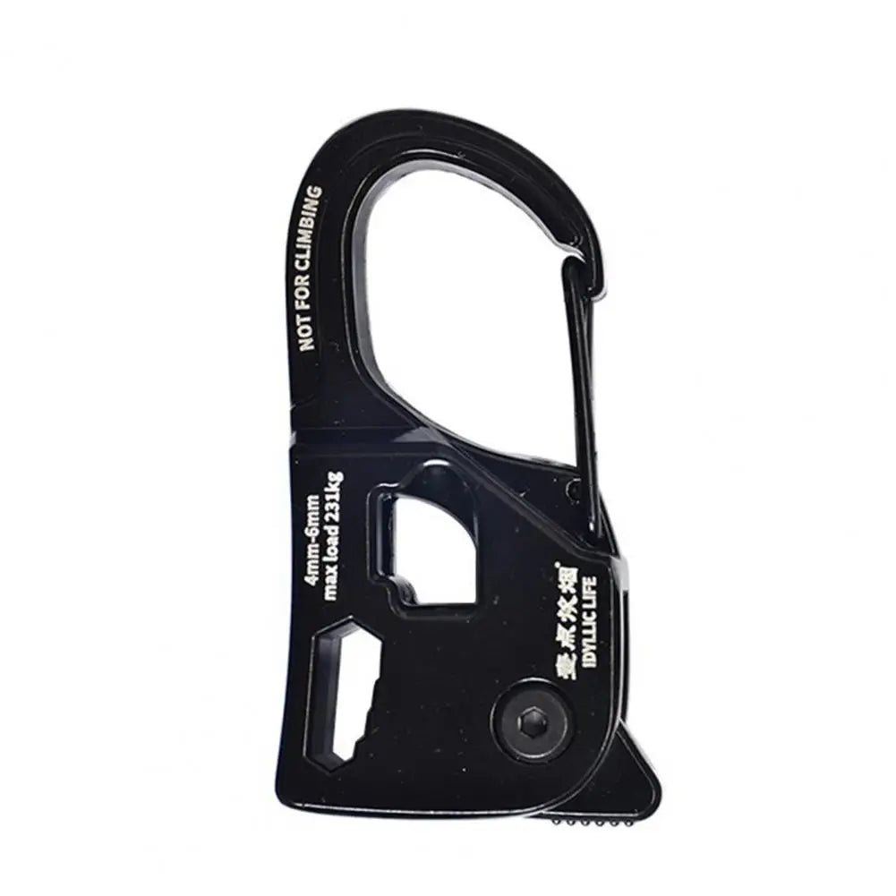 Camping Accessories Aluminum Alloy Tent Rope Tensioner Lightweight Portable Cord Adjuster for Strong Load-bearing Durable