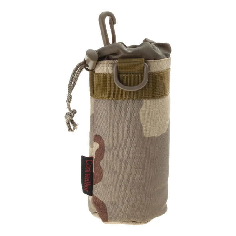 Webbing Tactic Water Bottle Drawstring Bottle Holder Hiking Travel