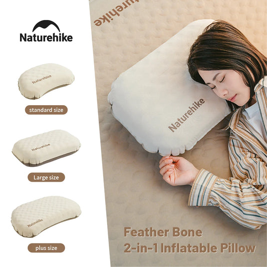 Naturehike Air Pillow Inflatable Pillow Foam Pillow 2 in 1 Waterproof Oilproof Stainproof Adjustable Soft Breathable Camp Travel