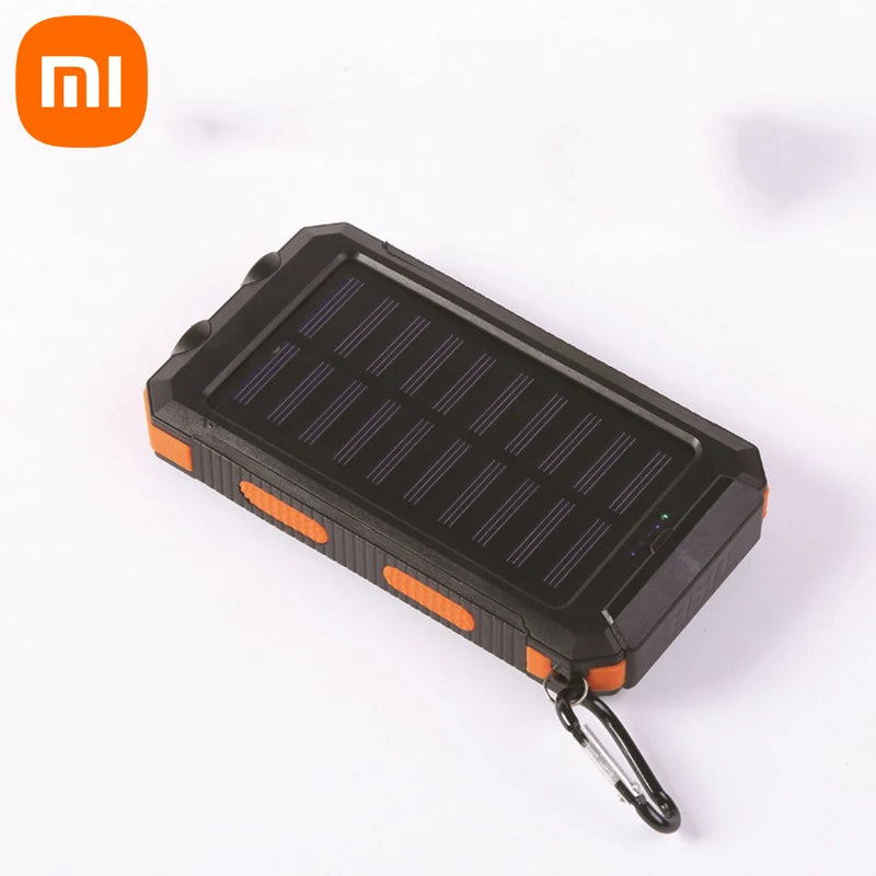 Xiaomi 200000mAh Solar power bank Portable Large Capacity Charger Compatible Lanyard Compass External Battery Outdoor PowerBank