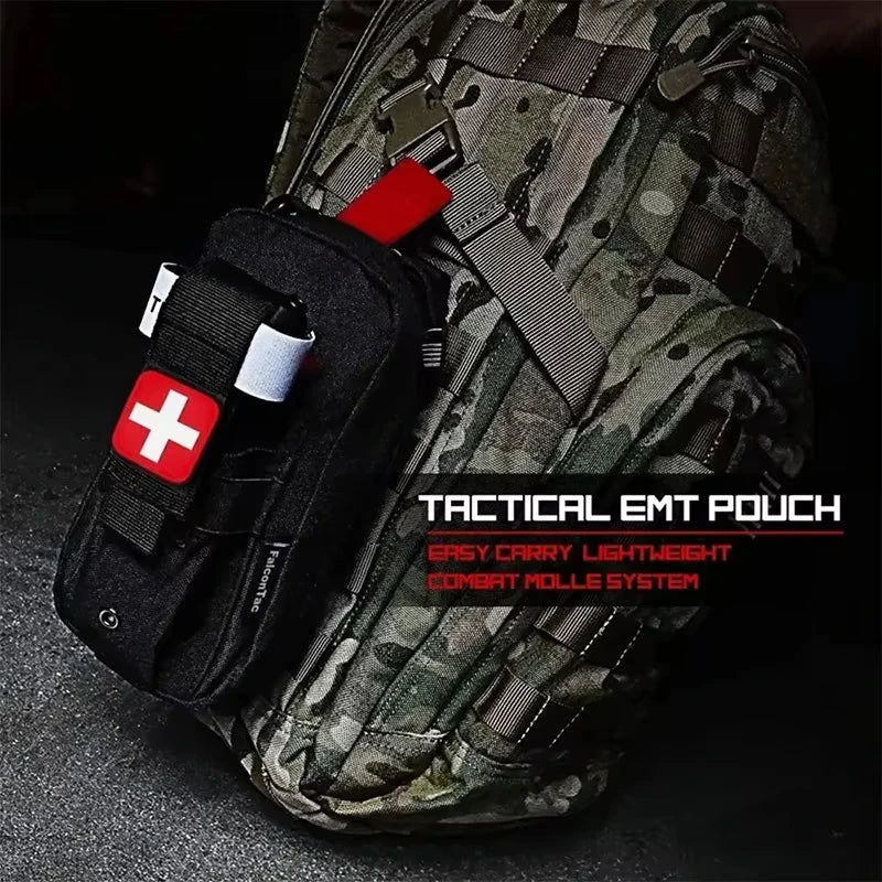 First Aid Kit Medical EDC Pouch Tactical Outdoor Medical Bag Tourniquet Scissors Waist Bag Tactical Survival Bag