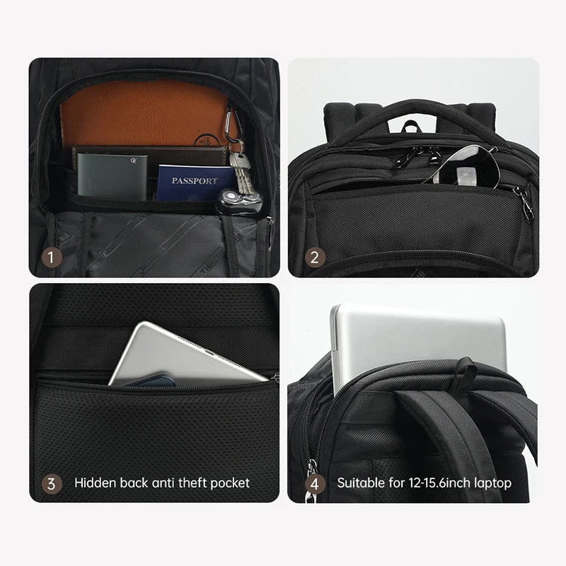 Lifetime Warranty Backpack For Men Anti Theft 15.6" Laptop Backpack Bag Waterproof Travel Bag Fashion Mochilas School Backpacks