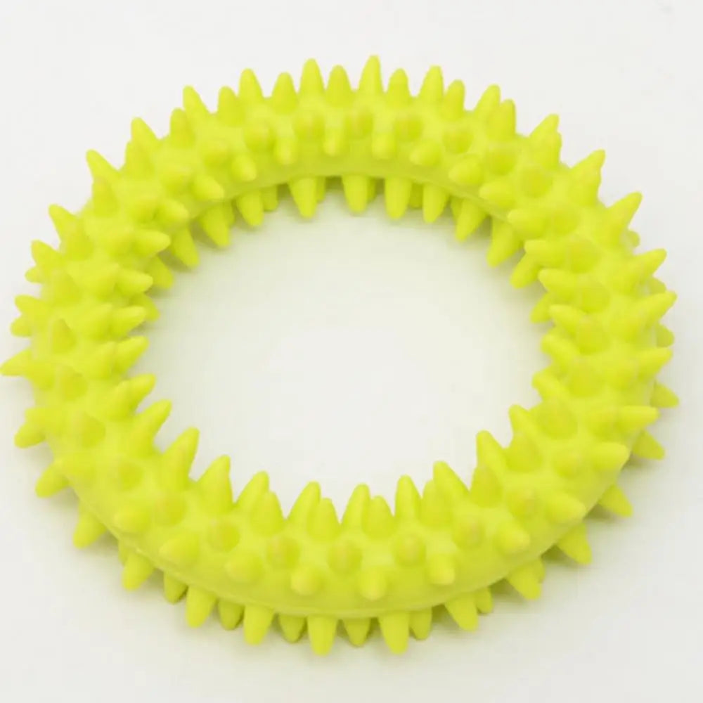 Interactive Pet Supply Toy Dog Toys Training Flying Discs Pet Ring Spiky Circle Ring Dog Bite-Chew Molar Cleaning Tooth Pet Supp