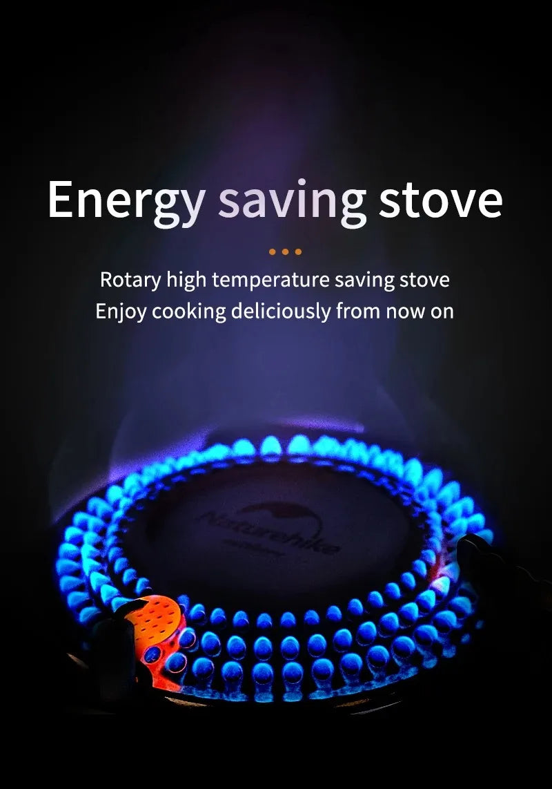 Naturehike 2026 New Camping Gas Stove High FirePower Folding Stable Gas Burner Picnic Hiking Winter Portable Cookingware Stove