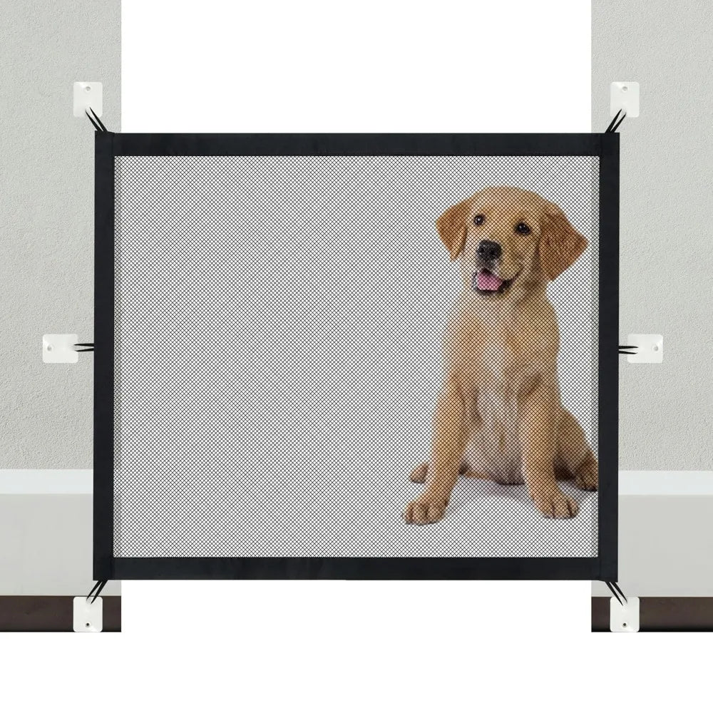 Dog Fence Netting Dog Safety Fence Doorway Barrier Pet Network Folding Breathable Mesh Play Doorway Pet Products Protect