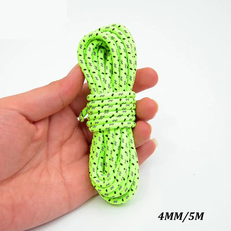 5M/10M/20M/50M Reflective Tent Rope Guylines Nylon Tent Line Cord Rescue Umbrella Paracord Rope Camping Hiking Tent Accessories