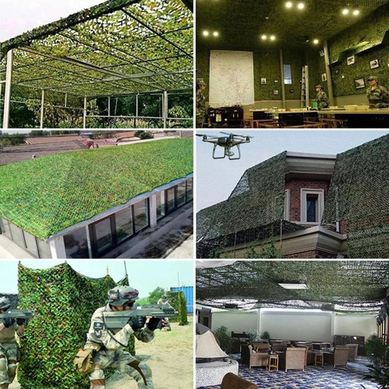 Hunting Camouflage Net Army Training Camo Netting Car Tent Awning Shade Mesh  Forest Camouflage Net Outdoor Sport Camo Scarfs