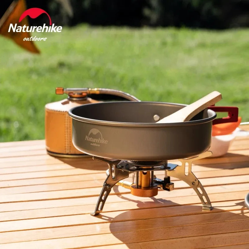 Naturehike 2026 New Camping Gas Stove High FirePower Folding Stable Gas Burner Picnic Hiking Winter Portable Cookingware Stove