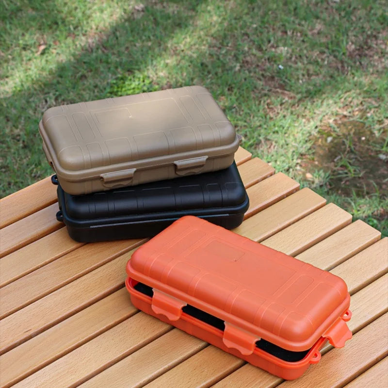 Outdoor Shockproof Waterproof Boxes Survival Airtight Case Holder For Storage Matches Small Tools EDC Travel Sealed Containers