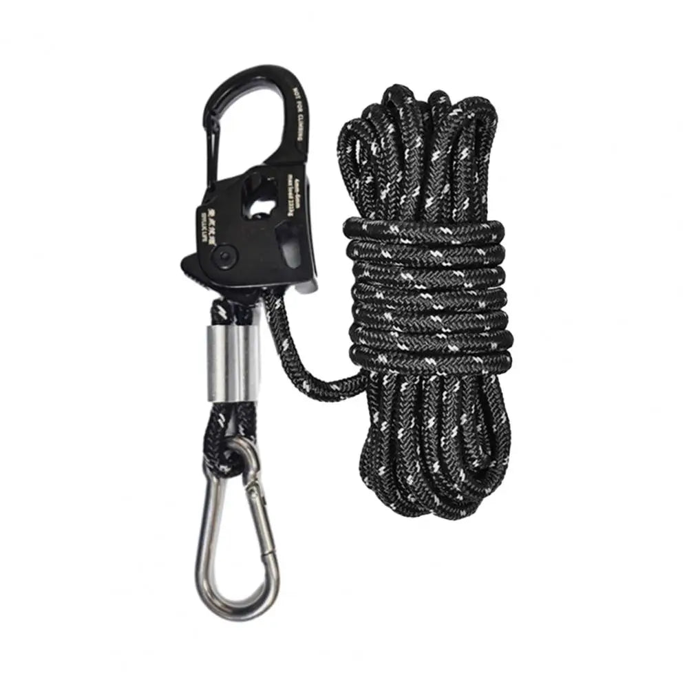Camping Accessories Aluminum Alloy Tent Rope Tensioner Lightweight Portable Cord Adjuster for Strong Load-bearing Durable