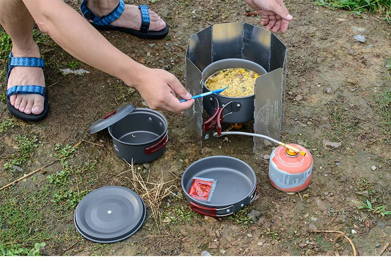 Naturehike-Windproof Folding Screen, Outdoor Camping Stove, Cooking Windshield, Windproof Accessories