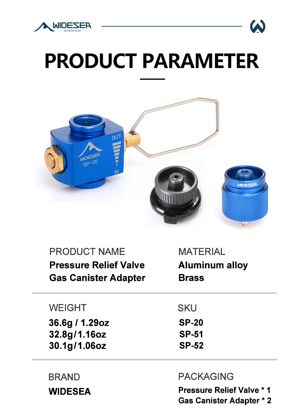 Widesea Camping Stove Propane Refill Adapter Gas Burner Gas Filling Butane Cylinder Tank LPG Saver Camping Equipment