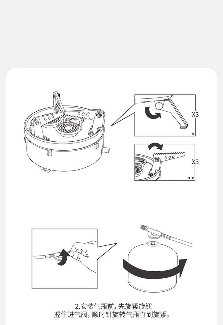 Naturehike Faint Star Camping IGT Stove Outdoor Foldable Gas Stove Butane Fuel Stove Tourist Gas Burner Picnic Stove  Cookware
