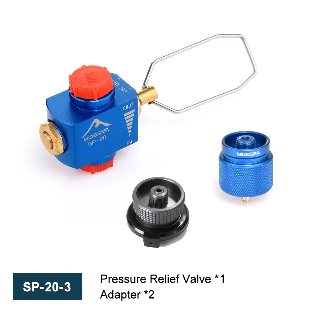 Widesea Camping Stove Propane Refill Adapter Gas Burner Gas Filling Butane Cylinder Tank LPG Saver Camping Equipment