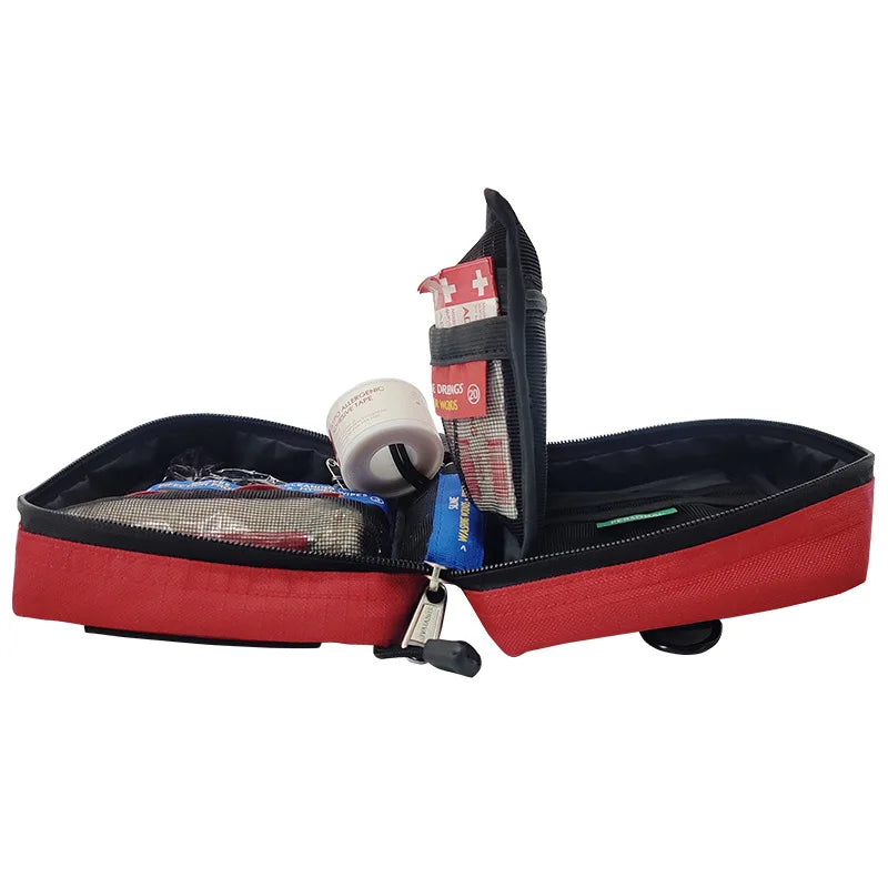 Empty/Complete Mini Car Emergency Trauma Kit Travel Medical Kit Survival First Aid Kit for Home Businesses Camping Hiking Sports
