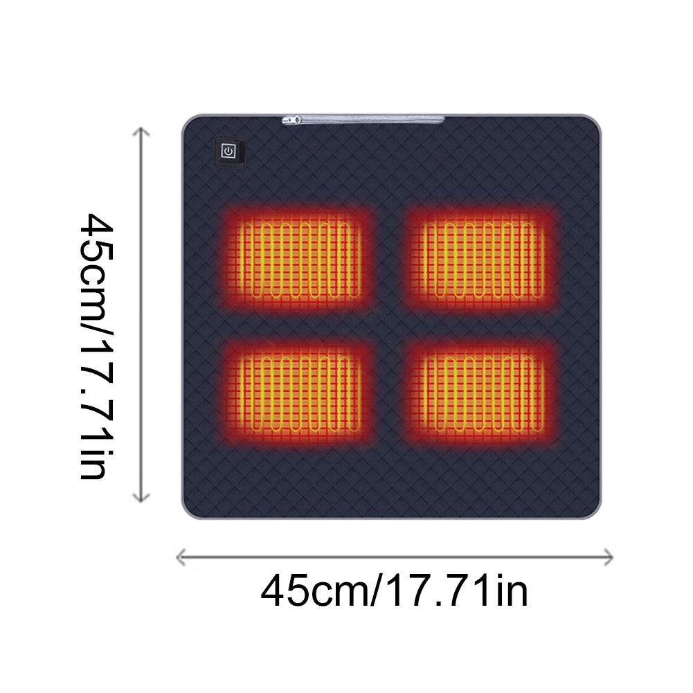 4 Heated Areas Electric Blankets Mat Winter Body Warmer Mattress Thermostat Heating USB Heated Camping Sleep Mat Outdoor Indoor
