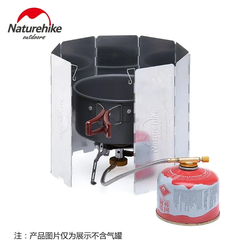 Naturehike-Windproof Folding Screen, Outdoor Camping Stove, Cooking Windshield, Windproof Accessories