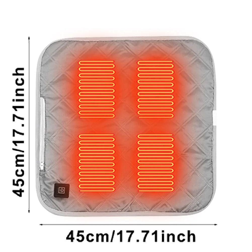 4 Heated Areas Electric Blankets Mat Winter Body Warmer Mattress Thermostat Heating USB Heated Camping Sleep Mat Outdoor Indoor