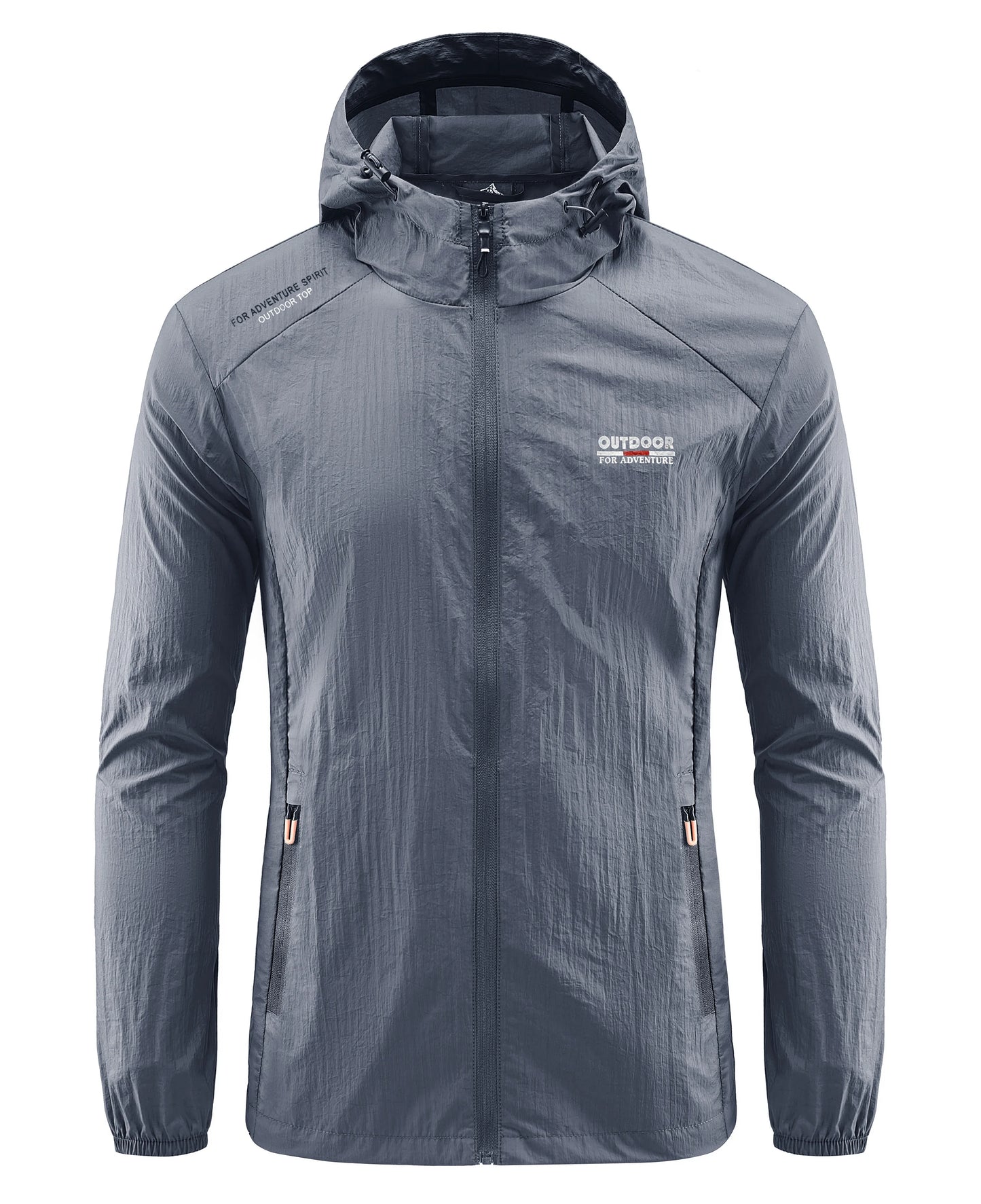 Summer Outdoor Quick Dry Sun-Protective Thin Jacket Men Hiking Fishing Cycling Hooded Gym Sport Windbreaker Ultra Light Coats