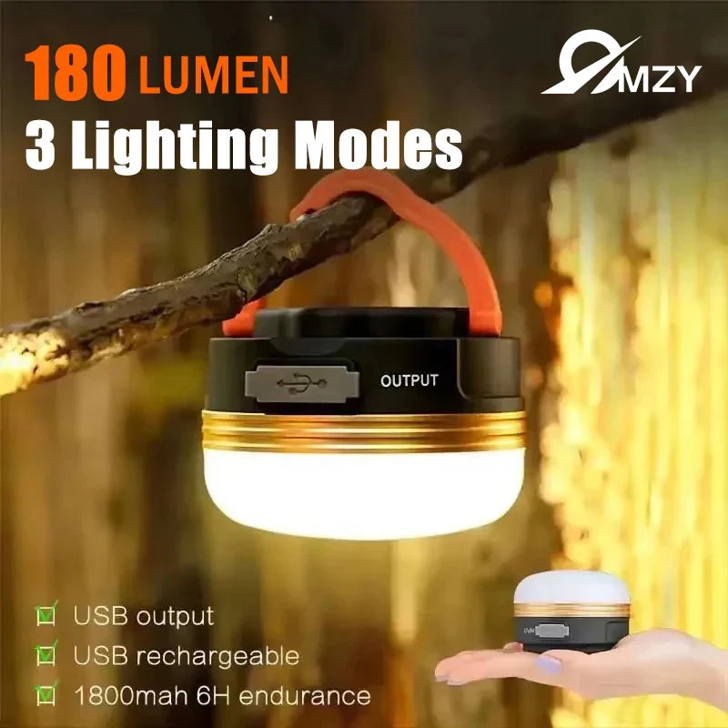 LED Lantern Portable Camping Light 3 Lighting Modes Camplights Hanging Rechargeable Outdoor Tent Home Emergency Lamp with Magnet