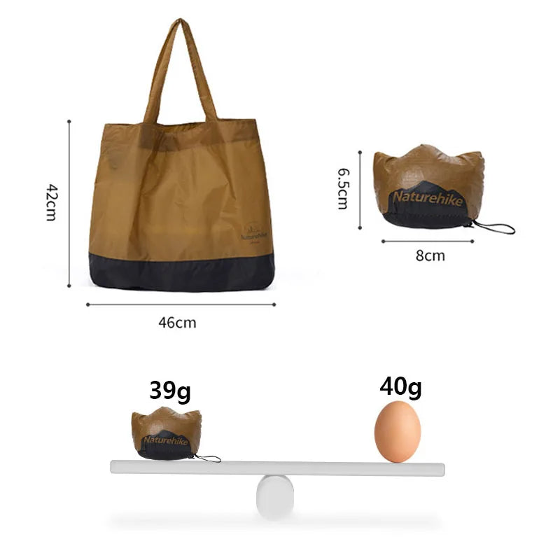 Naturehike Storage Bags Portable Mountain Eco Bags Water-Resistant Outdoor Grocery Bag