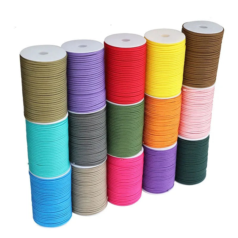 100M 550 Military 7-Core Paracord Rope 4mm Outdoor Polyester Parachute Cord Camping Survival Umbrella Tent Bundle
